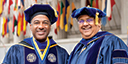 Gary May and Dean Sastry at commencement