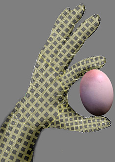ABUZZ WITH POSSIBLILITIES: Among other projects, researchers at the Swarm Lab will develop flexible, paper-like and wearable materials from innovative components, such as a UC Berkeley research team’s artificial e-skin made of nanowires, pictured above. COURTESY ALI JAVEY AND KUNIHARU TAKEI