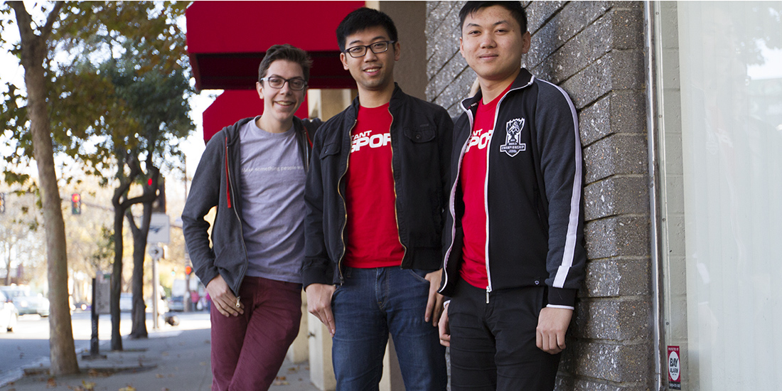 The founding Instant eSports team, from left to right: Sebastian Merz, Rick Ling and Jonathan Lin.