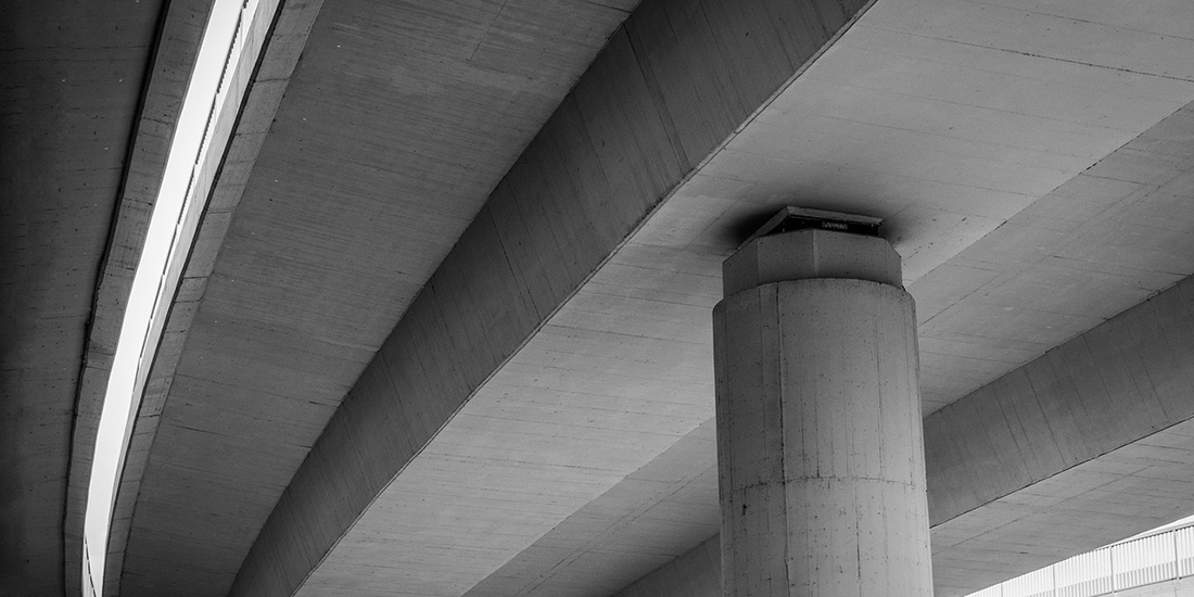 Concrete overpass