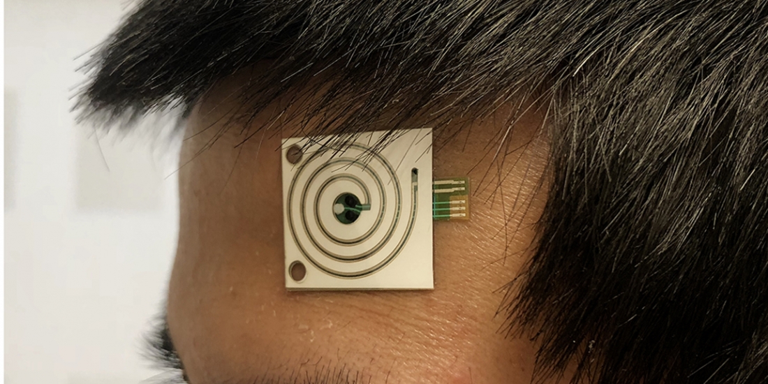sensor on forehead
