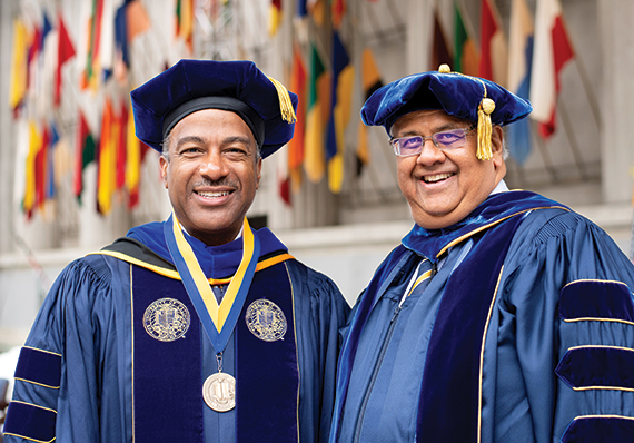 Gary Ma and Dean Sastry at commencement