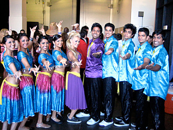 TEAM ISHAARA: Their debut on NBC-TV’s America’s Got Talent to the song “Jai Ho”—made popular by the Oscar-winning movie Slumdog Millionaire—introduced mainstream America to Bollywood dance. Dancers include Berkeley bioengineers Nickesh Viswanathan (second from right) and Anwesh Thakur (far right). See them dance at http://www.youtube.com/watch?v=8gK7rLyDF_I