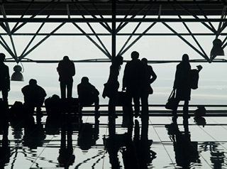 WAITING GAME: Passengers bear more than half the cost of domestic flight inefficiencies in terms of lost time and productivity due to delays, cancellations and missed connections, according to a new study commissioned by the FAA and led by UC Berkeley researchers. ©ISTOCKPHOTO.COM/EPIXX