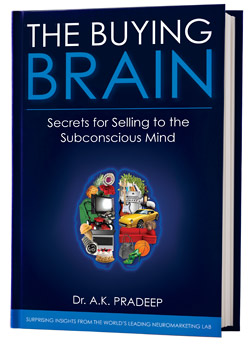 BUYER BEHAVIOR: Pradeep’s 2010 book, The Buying Brain: Secrets for Selling to the Subconscious Mind, explains distinct gender- and age-based brain differences that play a role in a consumer decisions. COURTESY NEUROFOCUS