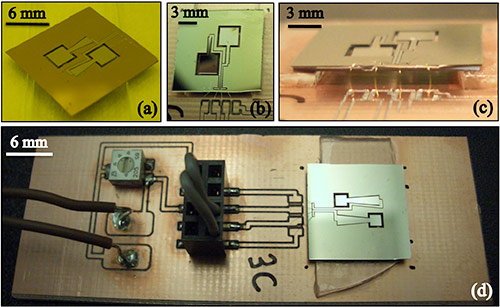 Miller’s microelectromechanical energy harvesters. (Courtesy Journal of Micromechanics and Microengineering, vol. 21, 2011)