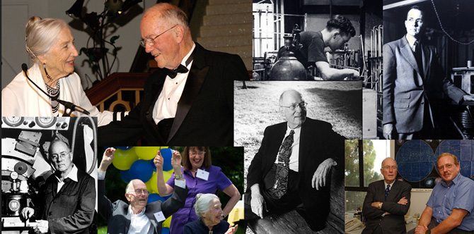 A collage of the work and life of Charles Townes (Collage by Sarah Wittmer)