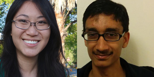 University Medal finalists Brooke Liang and Robin Shah