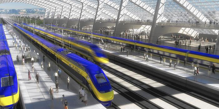 Proposed high-speed rail station