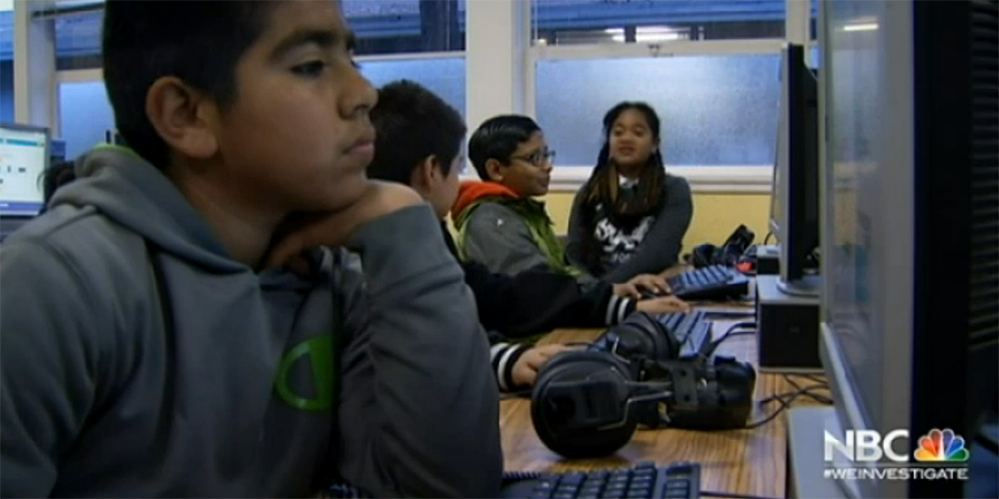 Palo Alto schoolchildren practice computer coding