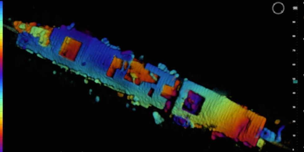 Sonar image of the USS Independence