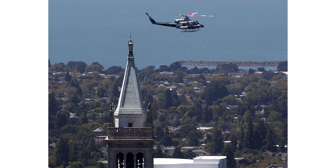 Copter flies over campus in 2012