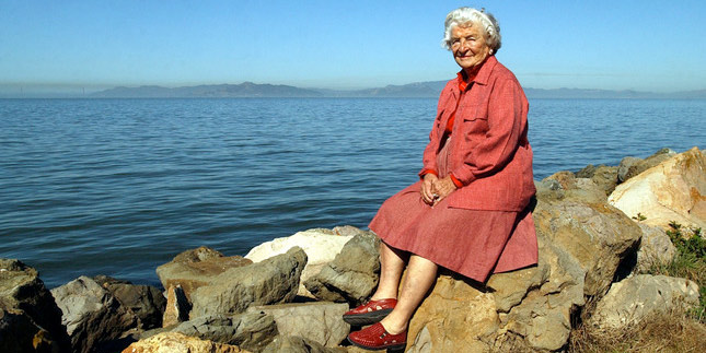 Sylvia McLaughlin along the bay in BerBerkeley