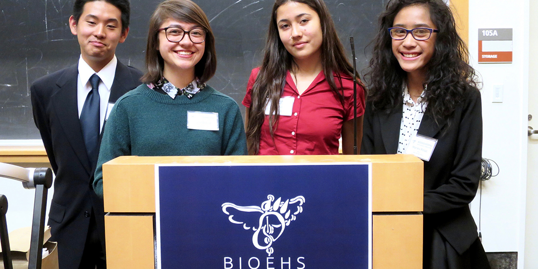 Participants in the annual Bioengineering Honor Society High School Competition