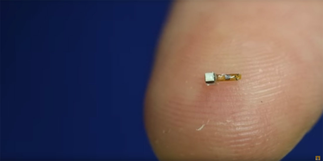 Tiny (3mm) sensor on a fingertip