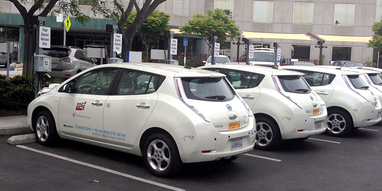 Fleet of electric cars
