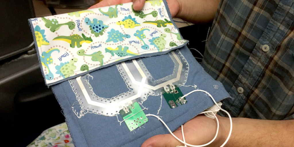 “blankie” developed at UC Berkeley that contains printed MRI coils