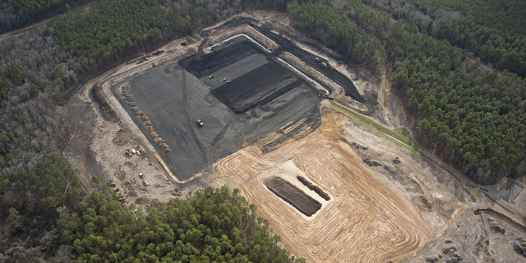 Aerial view of cleanup project at Savannah River Site