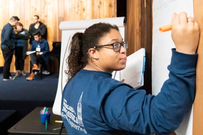 Student participating in LeaderShape program