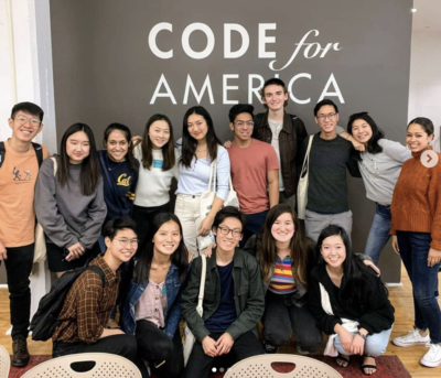 Blueprint group photo during Code for America event