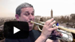 Joe Hellerstein playing the trumpet