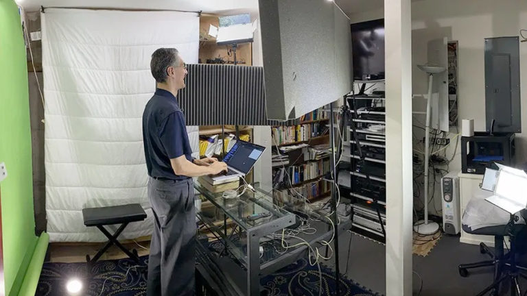 Dan Garcia in his home studio