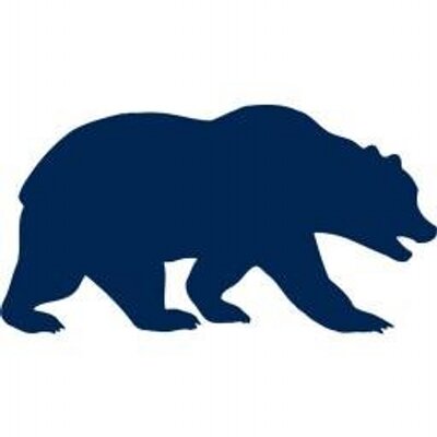 Blue bear outline