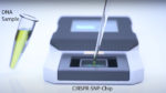 Computer rendering of CRISPR SNP Chip device