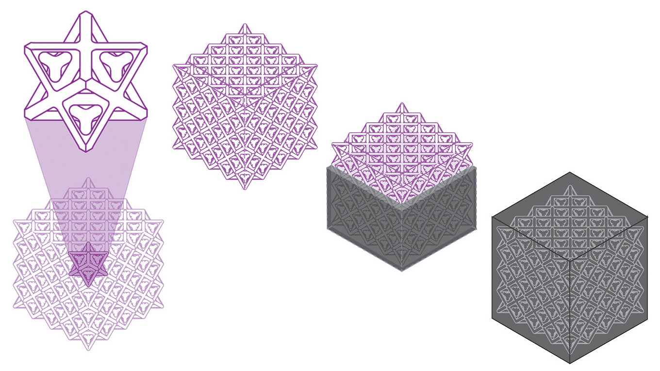 3D-printed octet-lattice structures