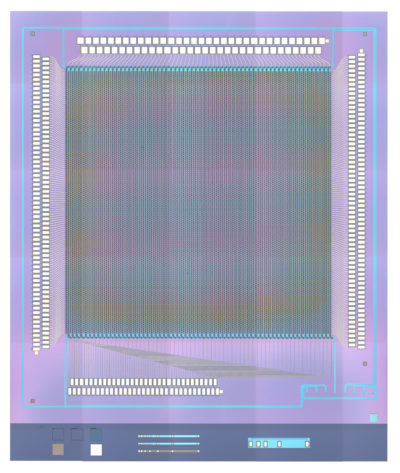 Microscopic image of fabricated FPSA chip