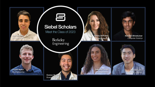 Seven graduate students from Berkeley Engineering have been appointed Siebel Scholars.