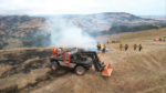 A DANNAR remote-controlled electric utility vehicle and energy platform is tested for use during wildfires.