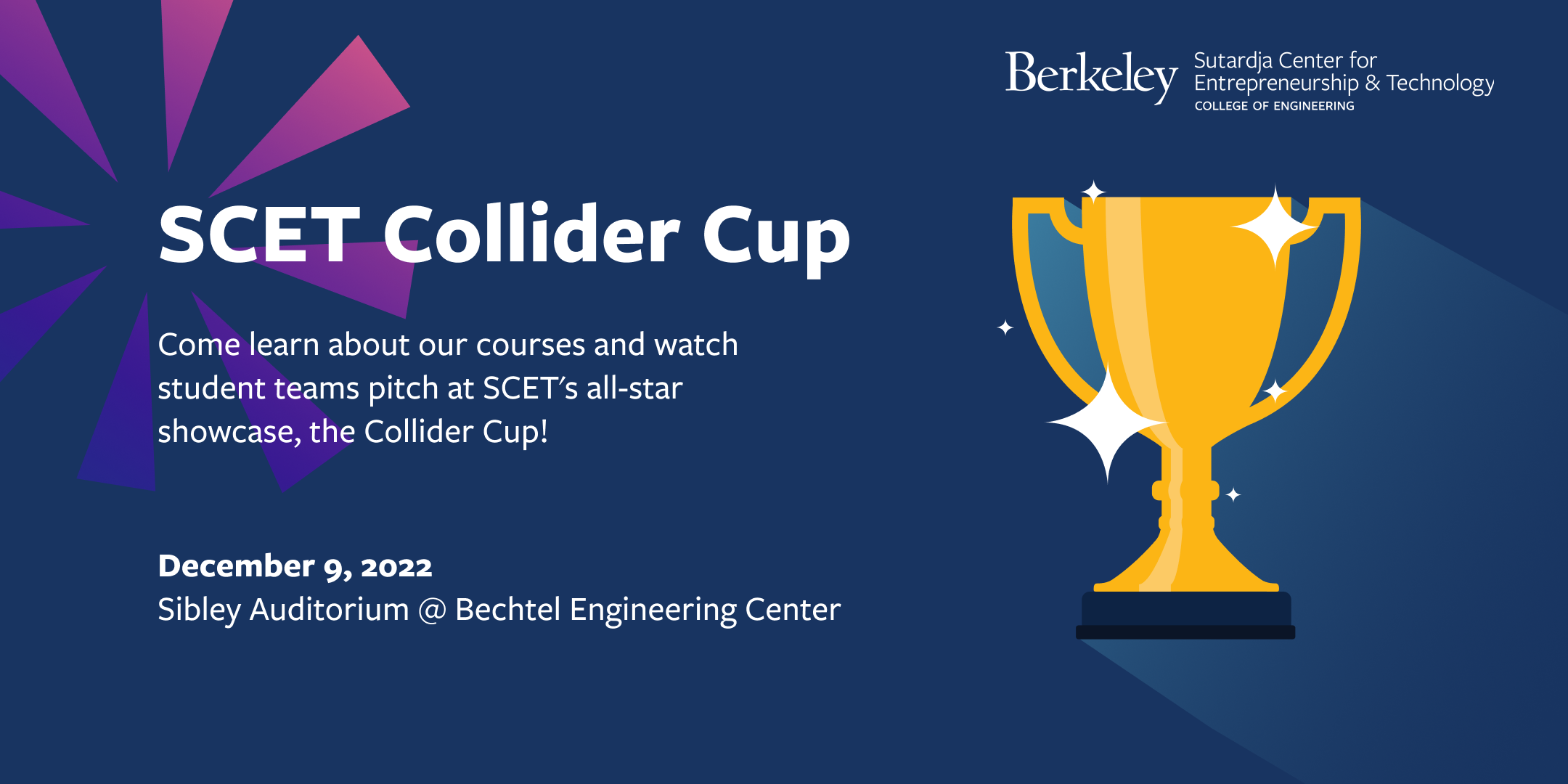 SCET Collider Cup poster