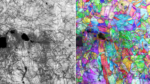 Microscopy-generated images of a fracture in CrCoNi alloy