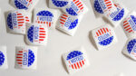 Image of stickers that say, "I voted."