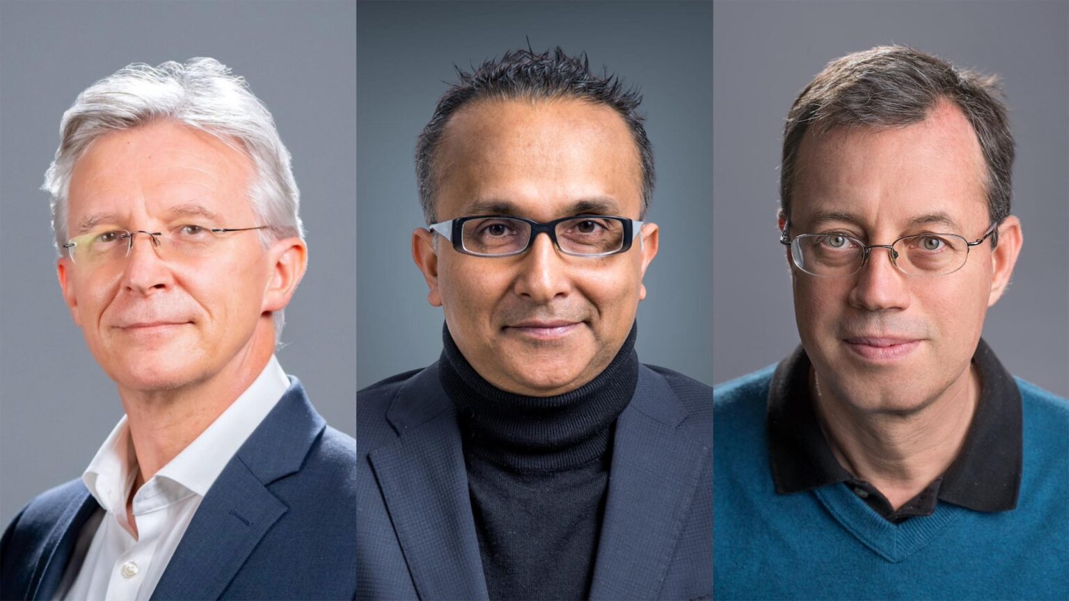 Headshots of Arpad Horvath, Ravi Prasher and Ion Stoica