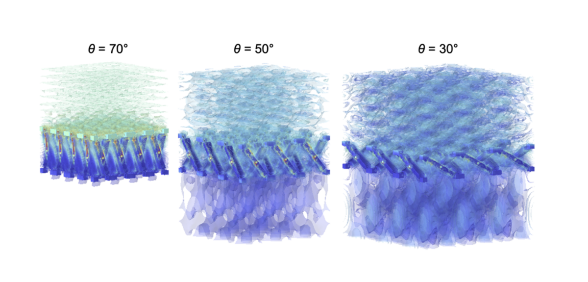 Diagram illustrating the tuning of electromagnetic waves (microwaves) through the structural transformation of the metamaterial.