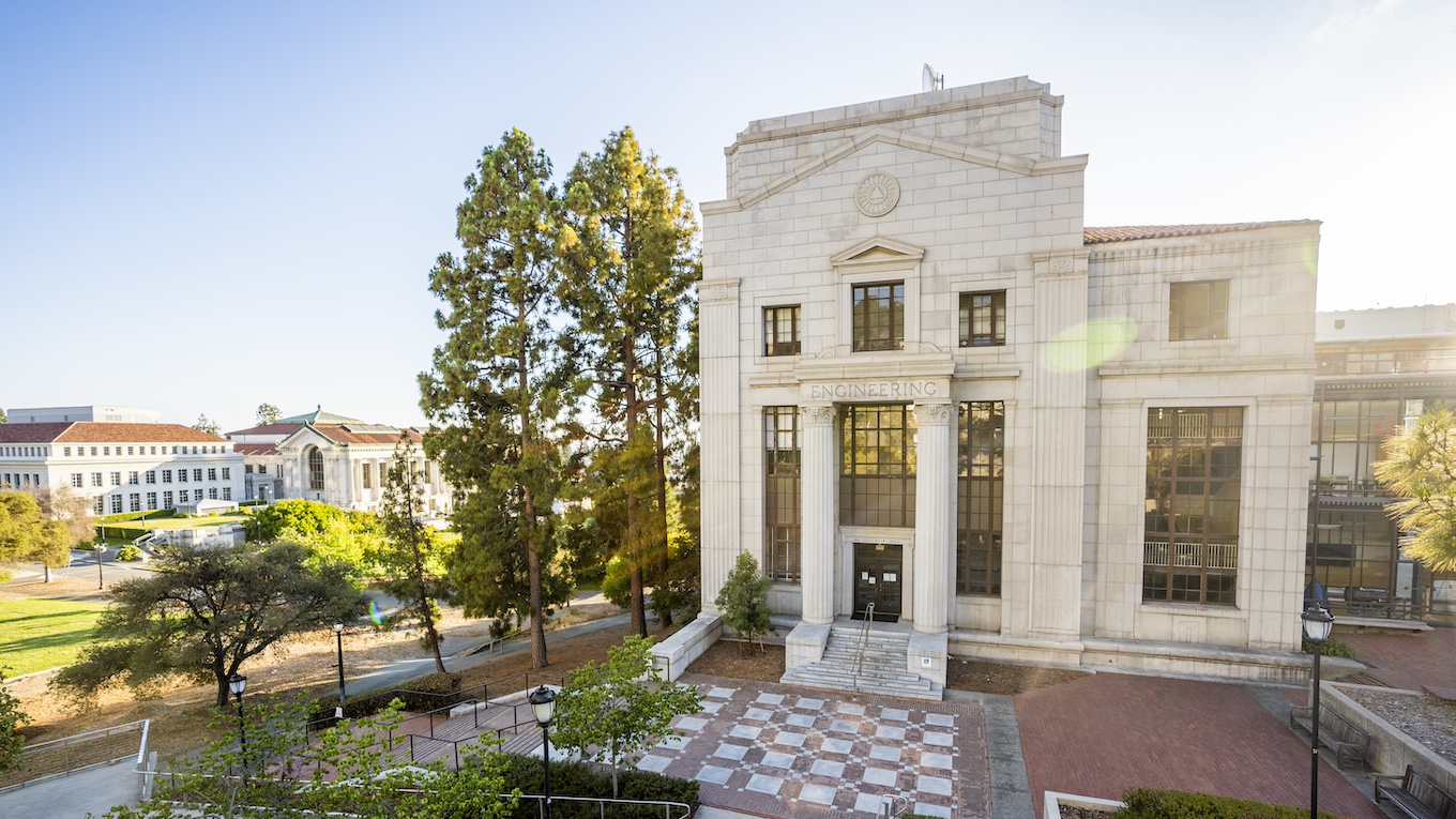 UC Berkeley’s McLaughlin Hall in Berkeley, Calif. on Thursday, July 30, 2020. (Photo by Adam Lau/Berkeley Engineering)