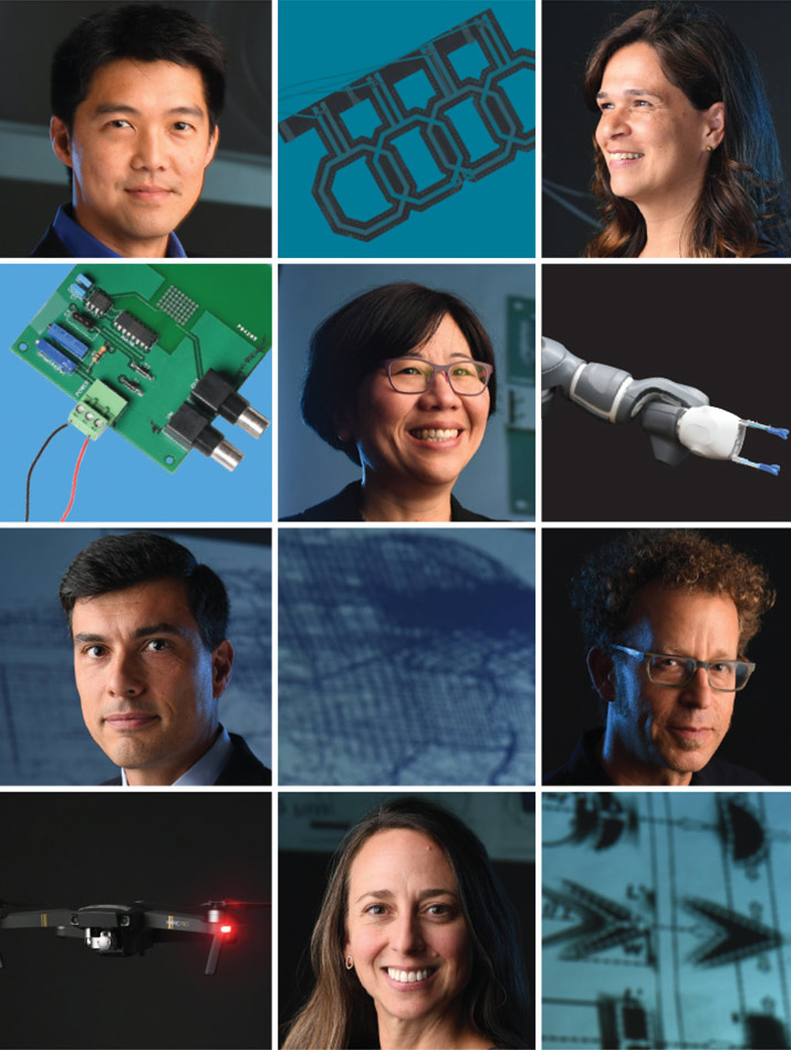 Collage of faculty members and their inventions