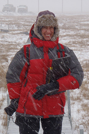 Susan Hubbard in Barrow, Alaska