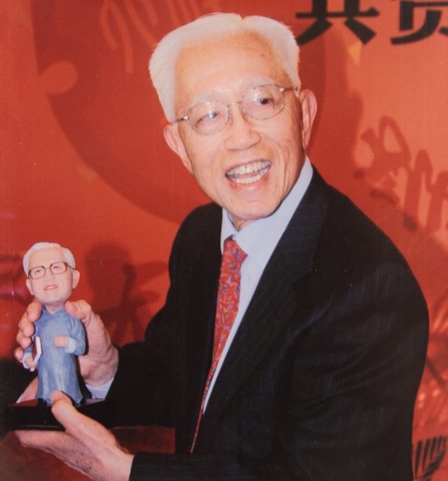 Ernie Kuh celebrating his 80th birthday in 2008